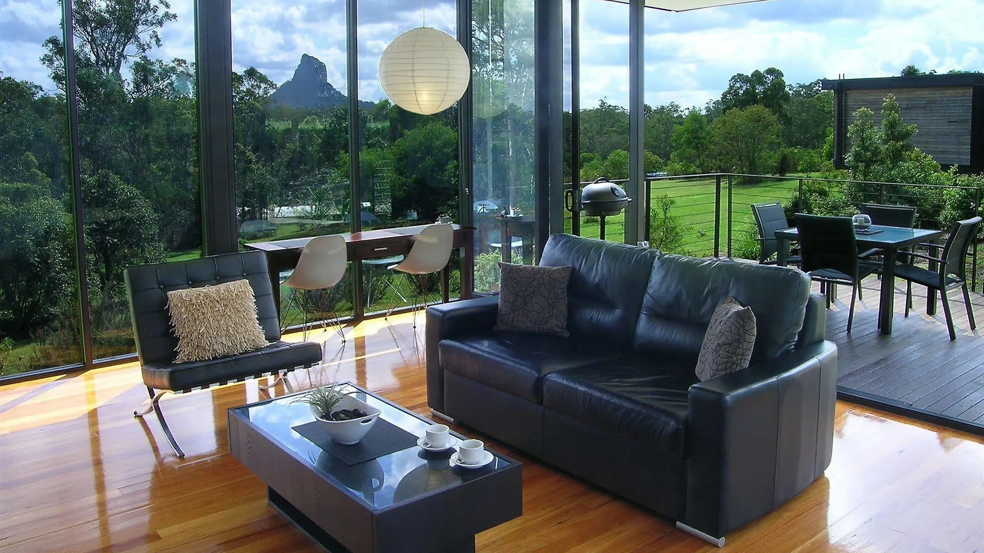 Glass On Glasshouse Glass House Mountains